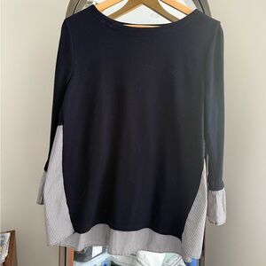 LOFT Mixed Media Women’s Top 3/4 length sleeves - Medium